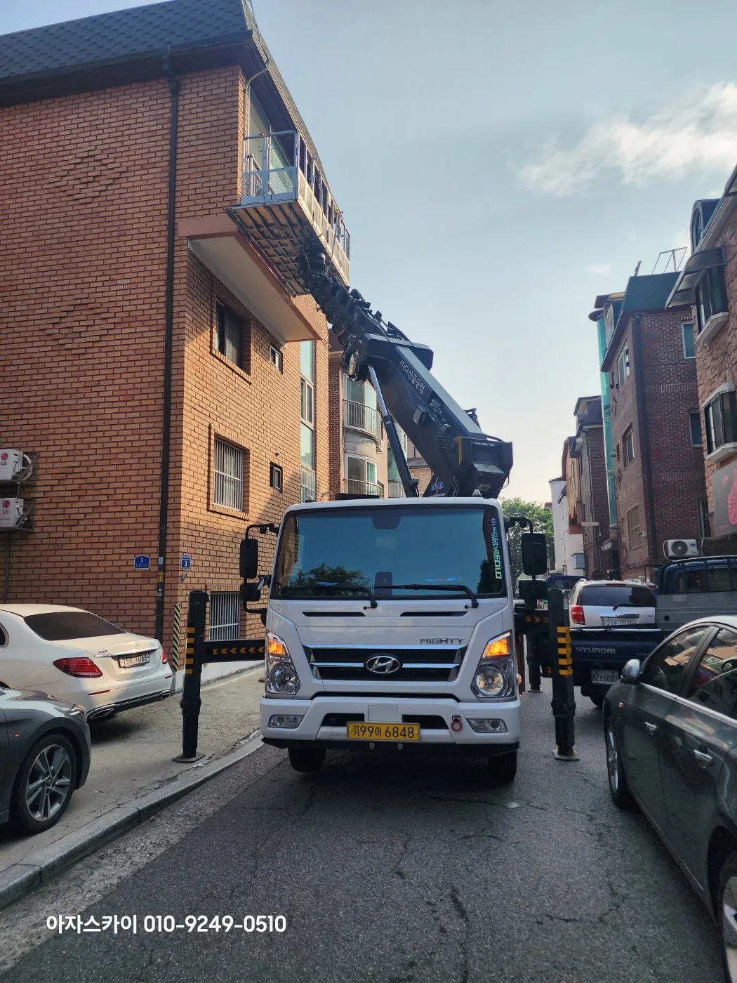 안성 스카이차 현장작업 8 - 고소작업 안전시공