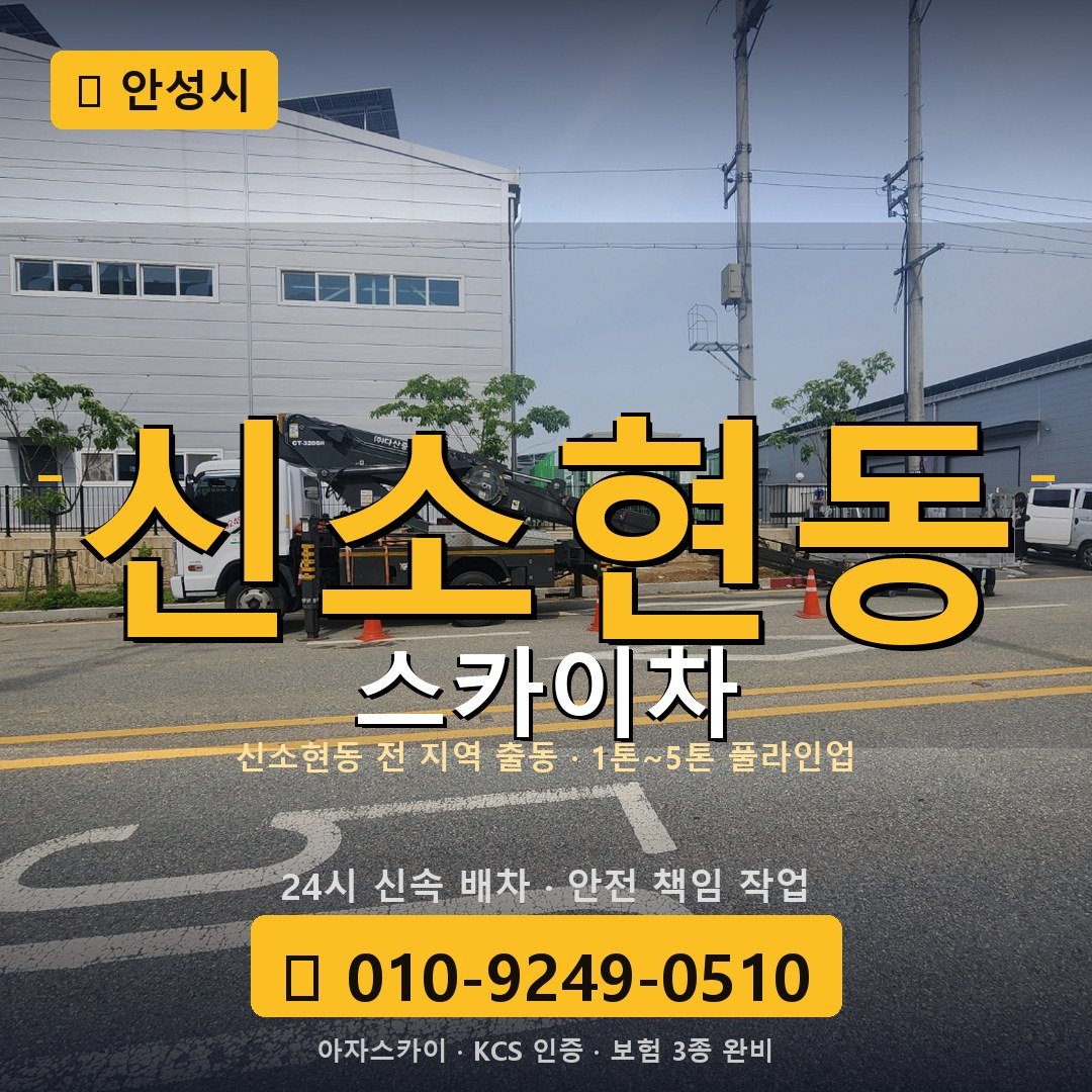 안성 신소현동 스카이차 - 아자스카이