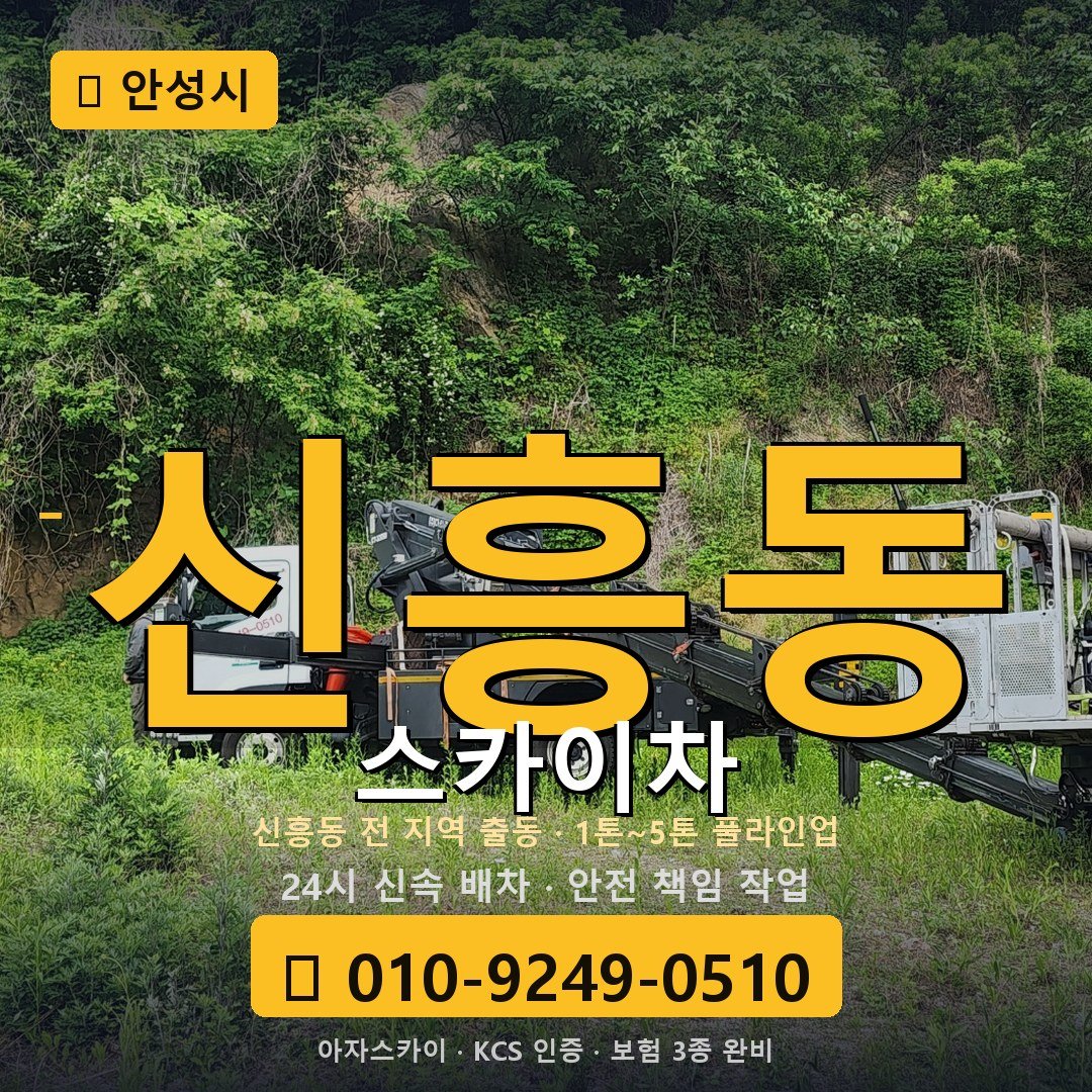 안성 신흥동 스카이차 - 아자스카이
