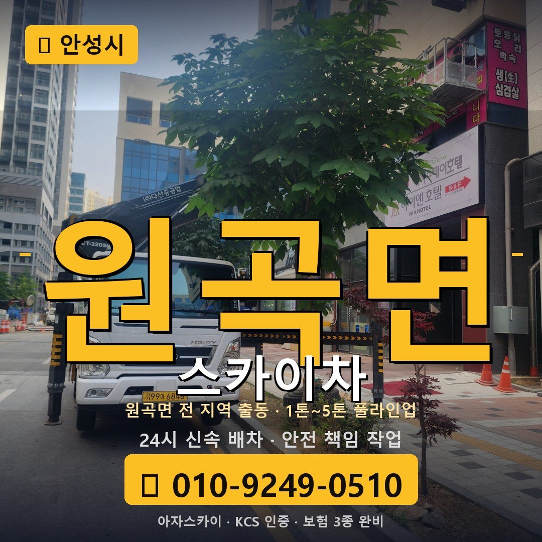 안성 원곡면 스카이차 - 아자스카이