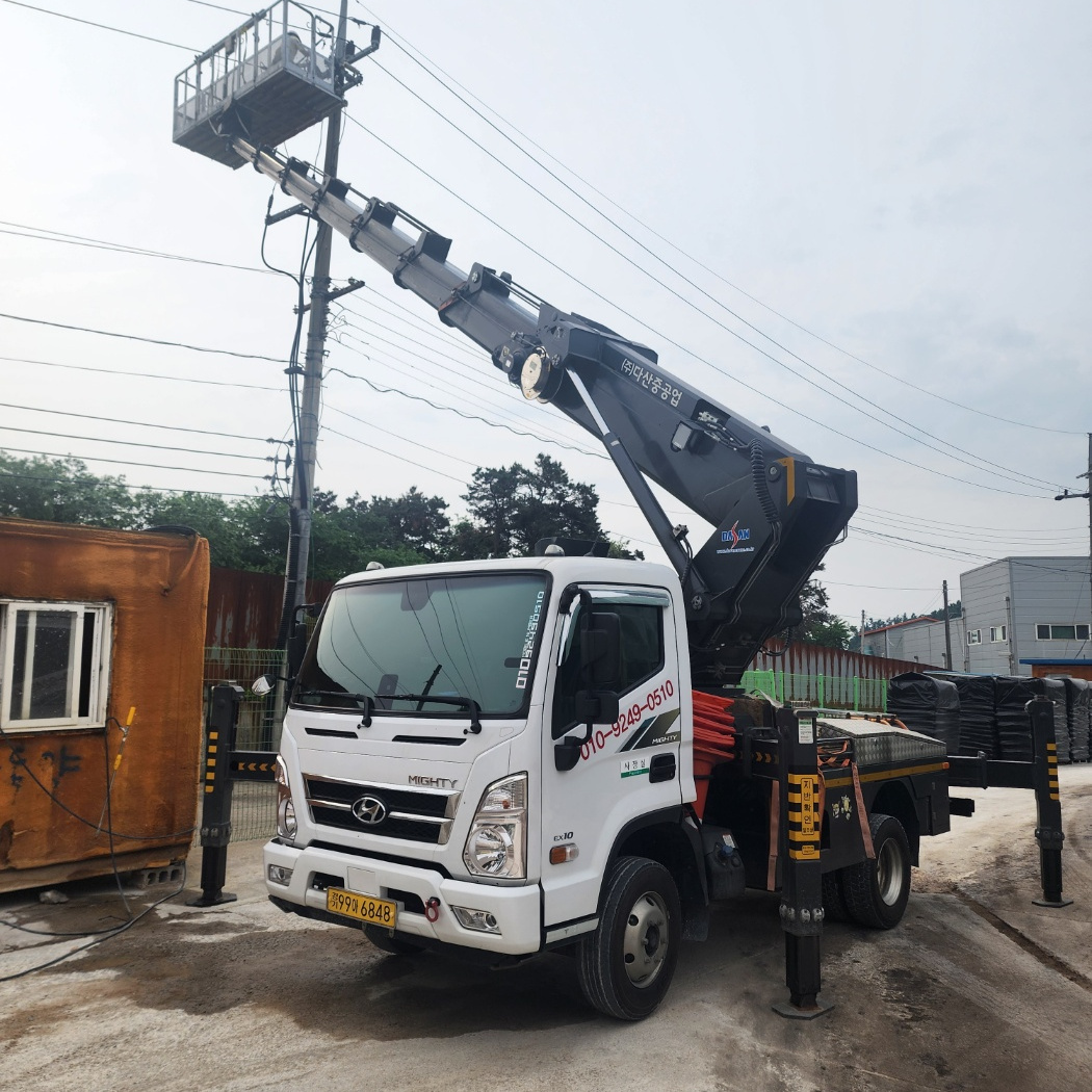 간판 LED 스카이차 작업사진